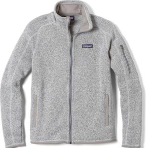 Patagonia Women’s Better Sweater Full Zip Fleece in Birch White Size Small NWT